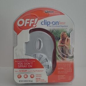 Off! CLIP ON Mosquito Repellent FAN unit ~ 12 hours protection ~ Circular design